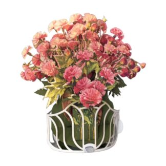Carnation bouquet, Pop-up greeting card. #58