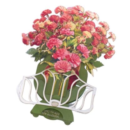 Carnation bouquet, Pop-up greeting card. #58 - Image 5