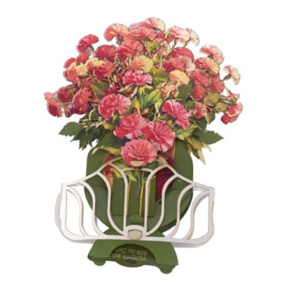 Carnation bouquet, Pop-up greeting card. #58 - Image 2