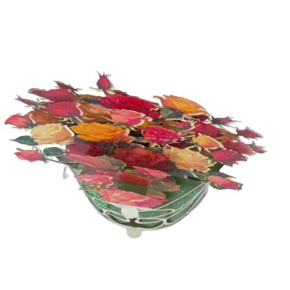 Tulips bouquet, Pop-up greeting card. #64 - Image 5