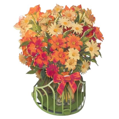 Tulips bouquet, Pop-up greeting card. #64 - Image 4