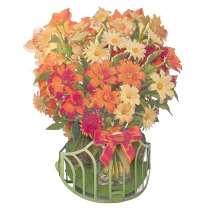 Tulips bouquet, Pop-up greeting card. #64 - Image 2