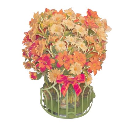 Tulips bouquet, Pop-up greeting card. #64 - Image 3