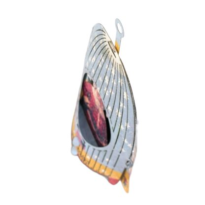 #70 Santa Rocket ship, Pop-up greeting card. - Image 4