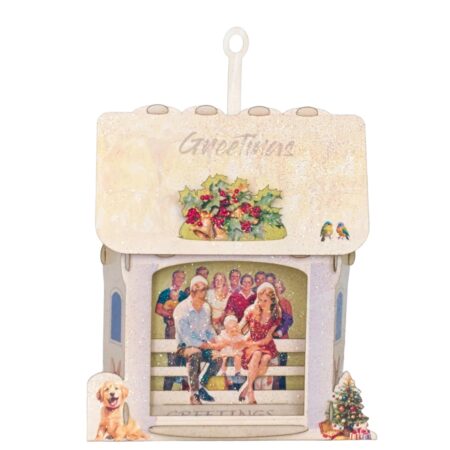 Modern Creche, Pop-up Christmas ornament, greeting card. #74