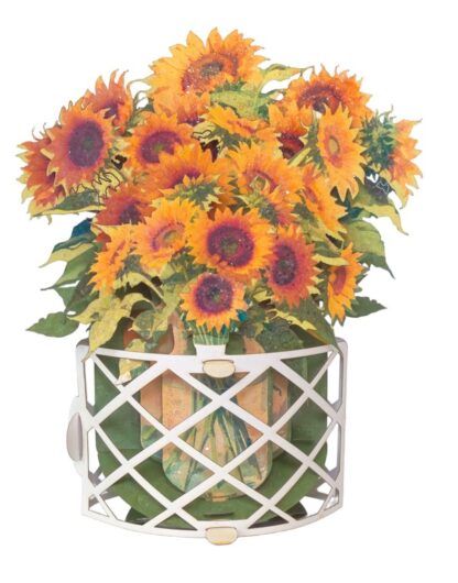 Sunflowers pop-up greeting card. #56 - Image 4