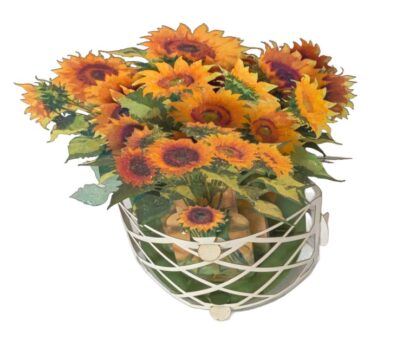 Sunflowers pop-up greeting card. #56 - Image 5