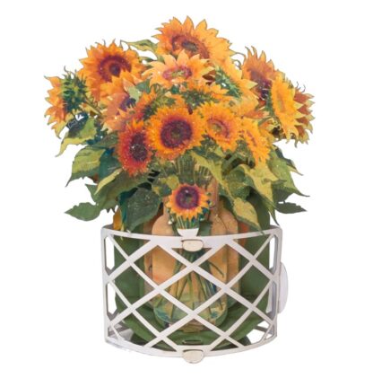 Sunflowers pop-up greeting card. #56