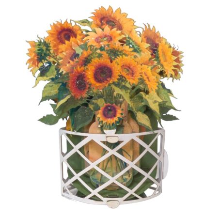 Sunflowers pop-up greeting card. #56
