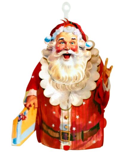 Santa Claus hanging ornament pop up card