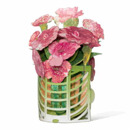 #28 Carnations bouquet pop up card