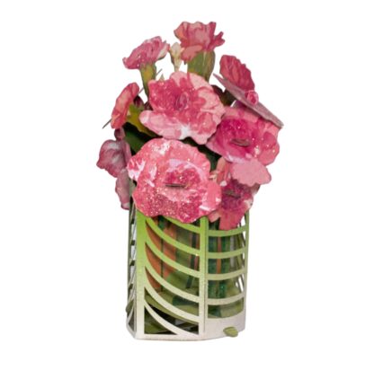 #28 Carnations bouquet pop up card
