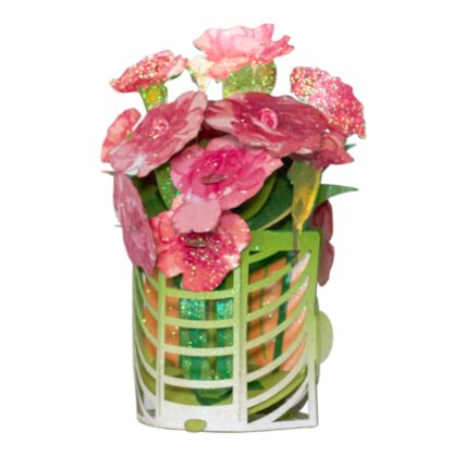 #28 Carnations bouquet pop up card
