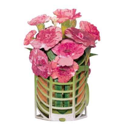 #28 Carnations bouquet pop up card