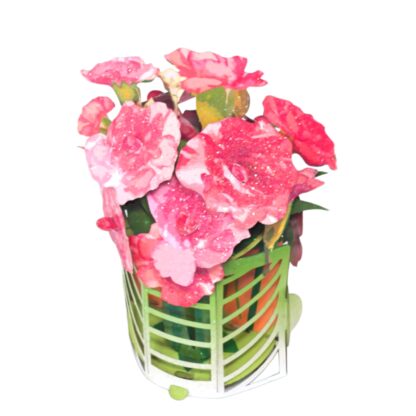 #28 Carnations bouquet pop up card