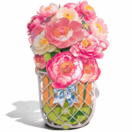 Peonies pop-up bouquet