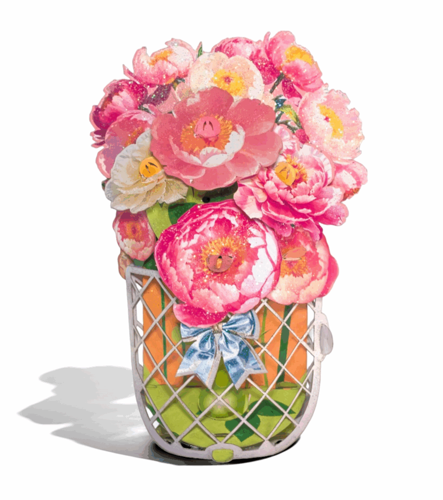 Peonies pop-up bouquet