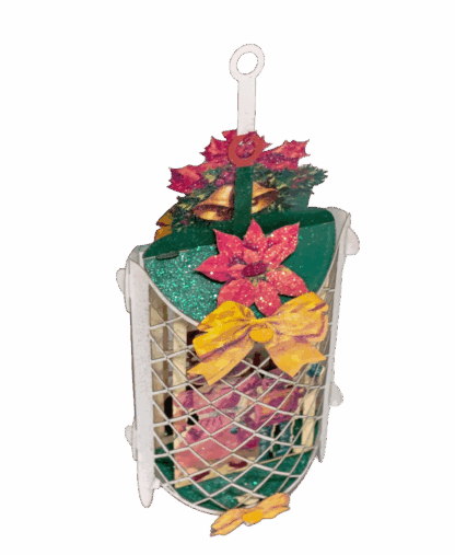 Christmas Ornament with Santa. Popup greeting card No.75 - Image 6