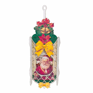 Paper Christmas Ornament with Santa
