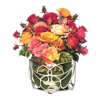Spring Roses pop-up greeting card. No.57 - Image 3