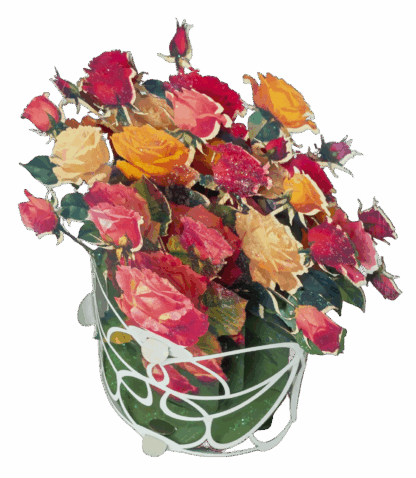 Spring Roses pop-up greeting card. No.57 - Image 8