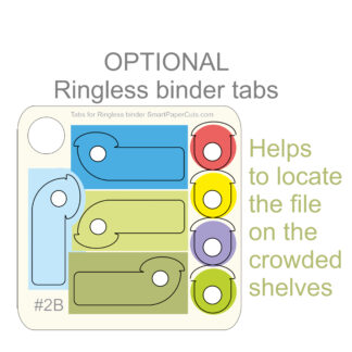 Identifying Tags for A4 Ringless Binders / optional