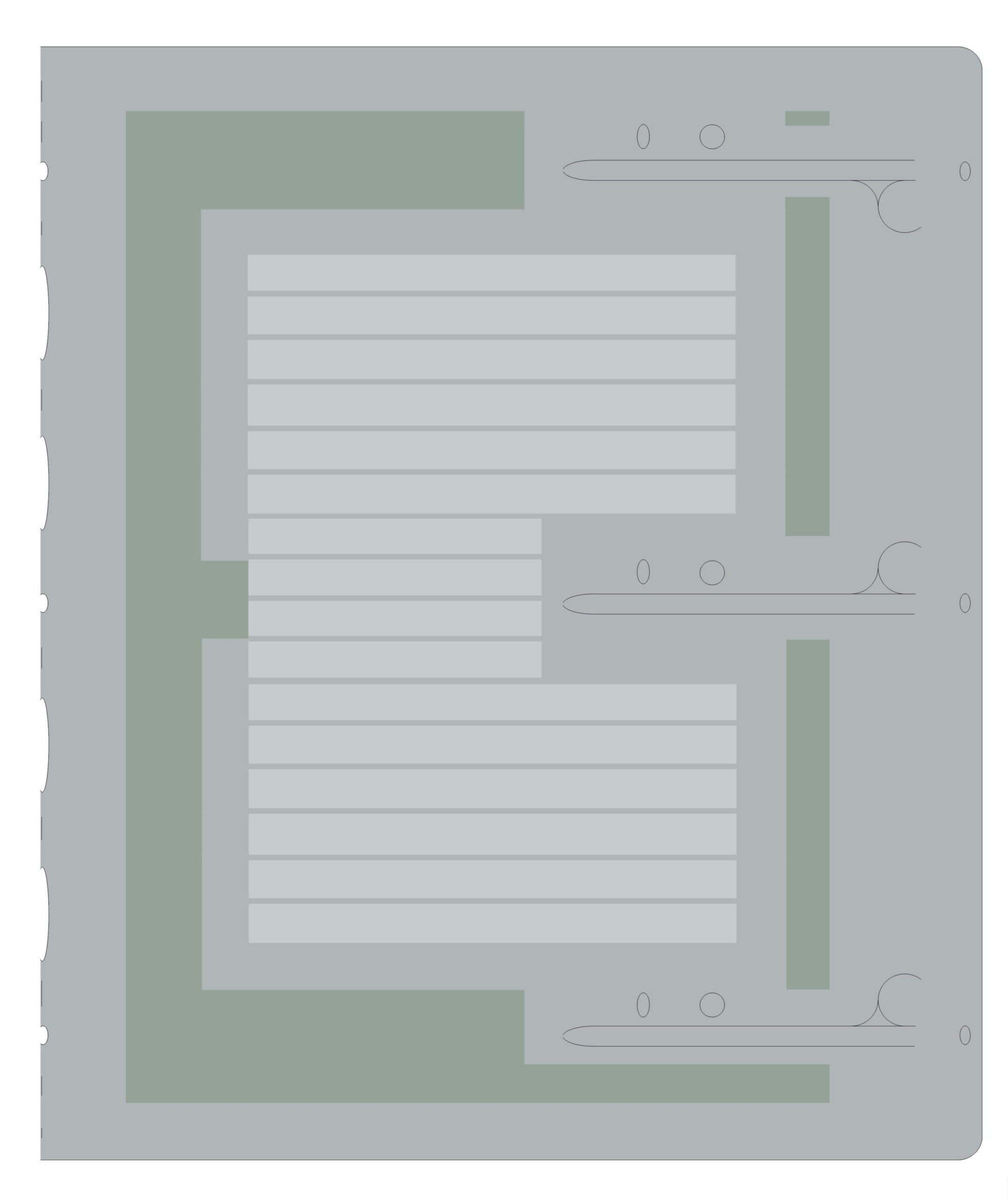 Eco-Friendly A4 Ringless Binder: Green Paperboard, Holds 350 Pages #5 - Image 2