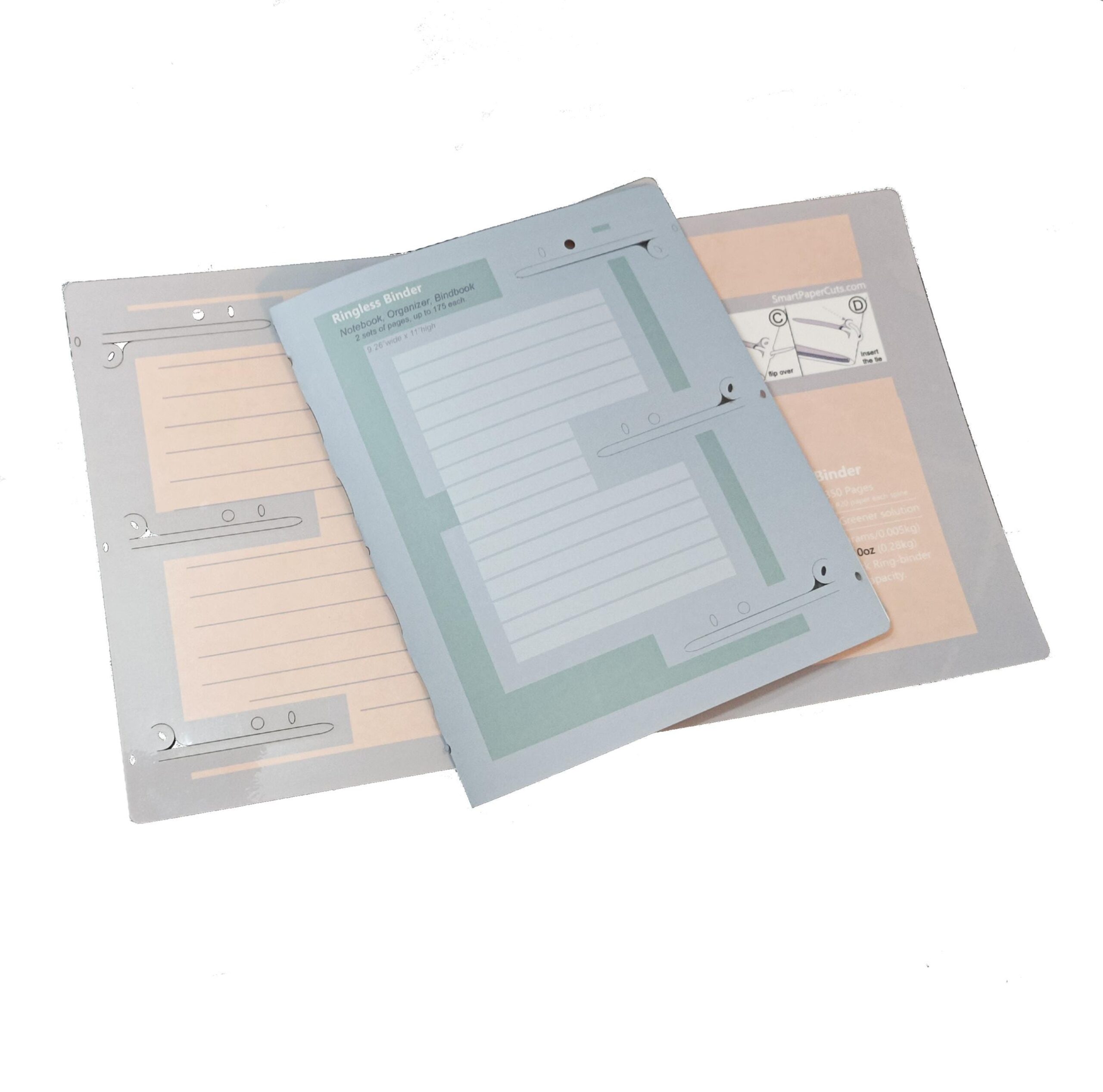 Eco-Friendly A4 Ringless Binder: Green Paperboard, Holds 350 Pages #5 - Image 4