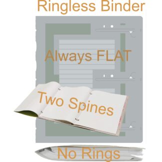 Eco-Friendly A4 Ringless Binder: Green Paperboard, Holds 350 Pages #5
