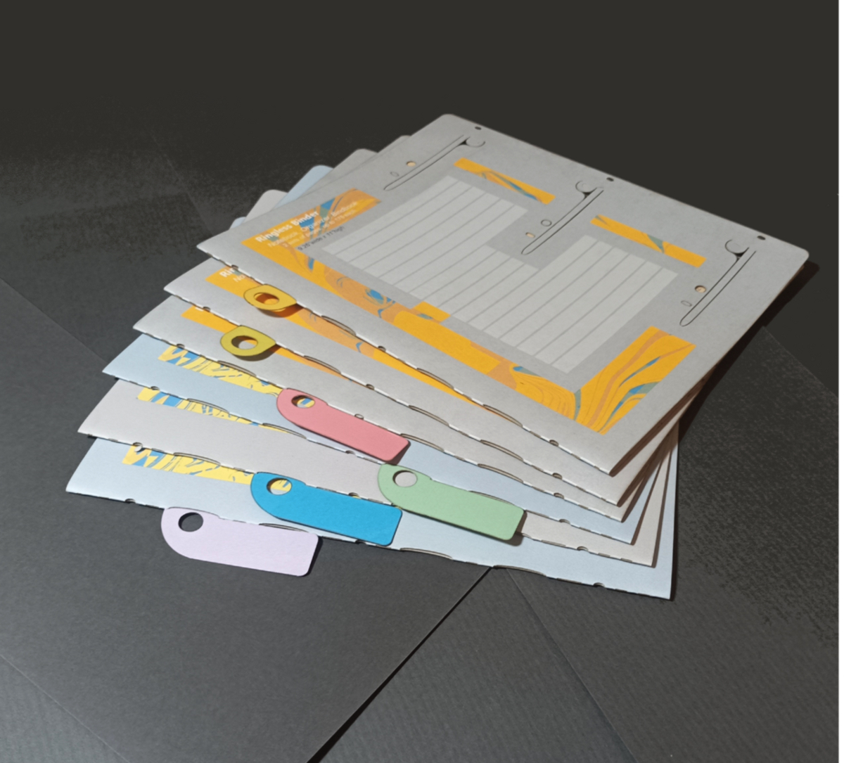 A4 Ringless Binder – Lightweight, Lay-Flat Eco Organizer (350-Sheet Capacity) Green #22 - Image 16