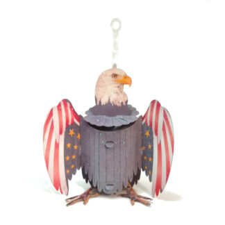 The American Eagle Christmas Ornament. Popup greeting card No. 41B