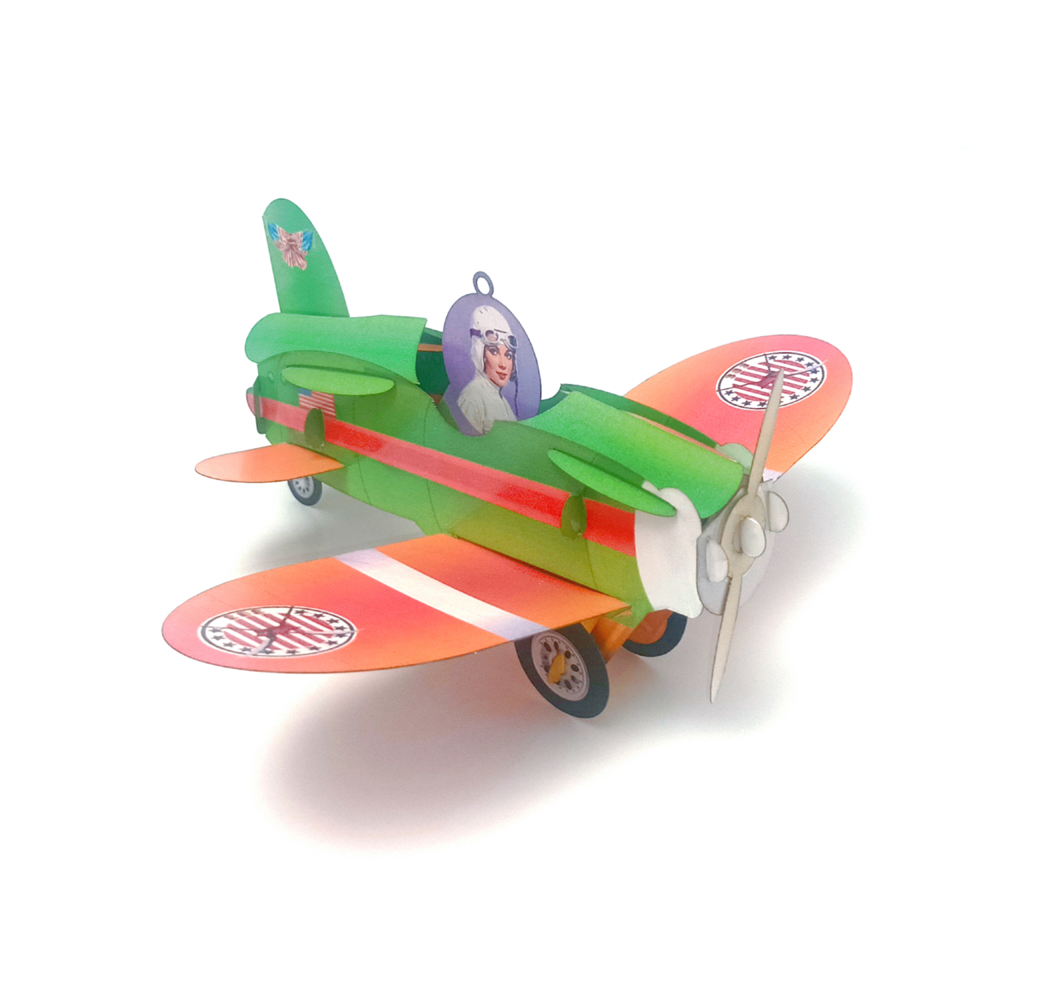 Amelia Earhart Airplane, Pop-up greeting card. No 45 - Image 13