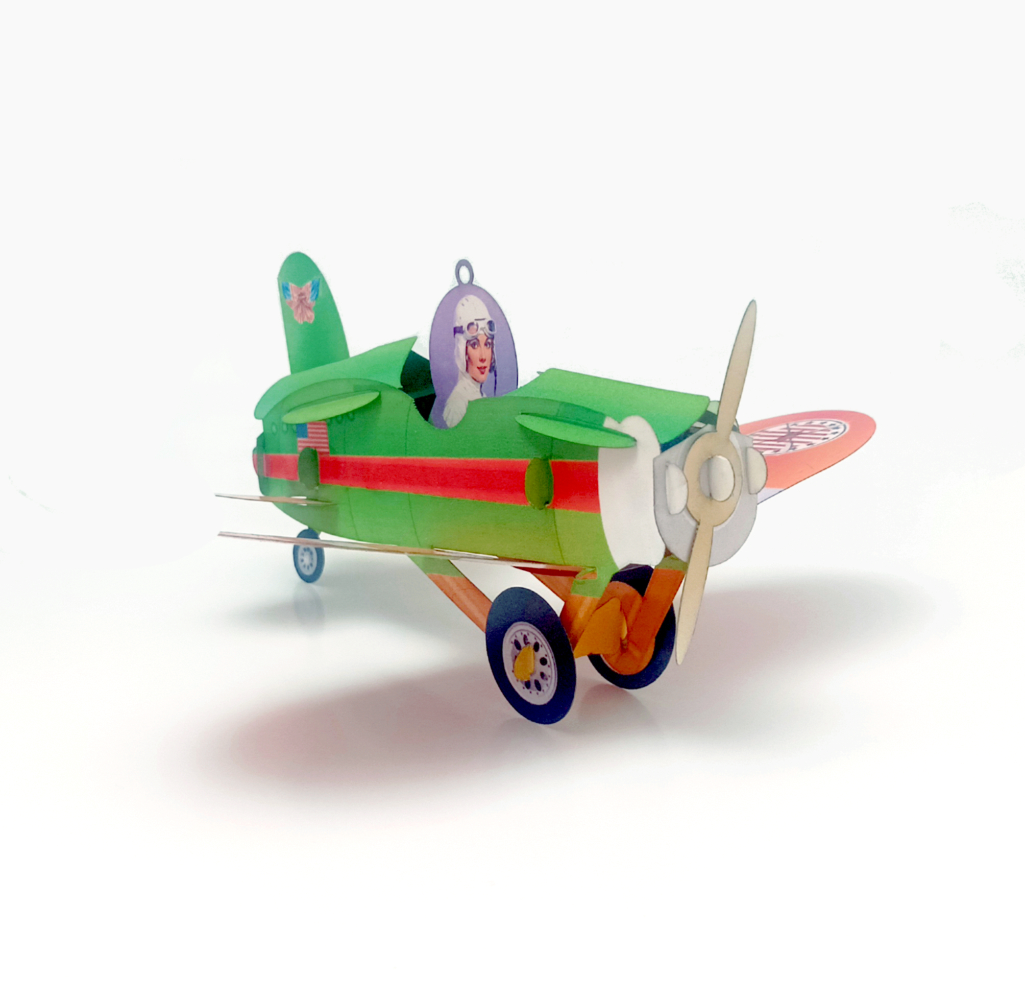 Amelia Earhart Airplane, Pop-up greeting card. No 45 - Image 14