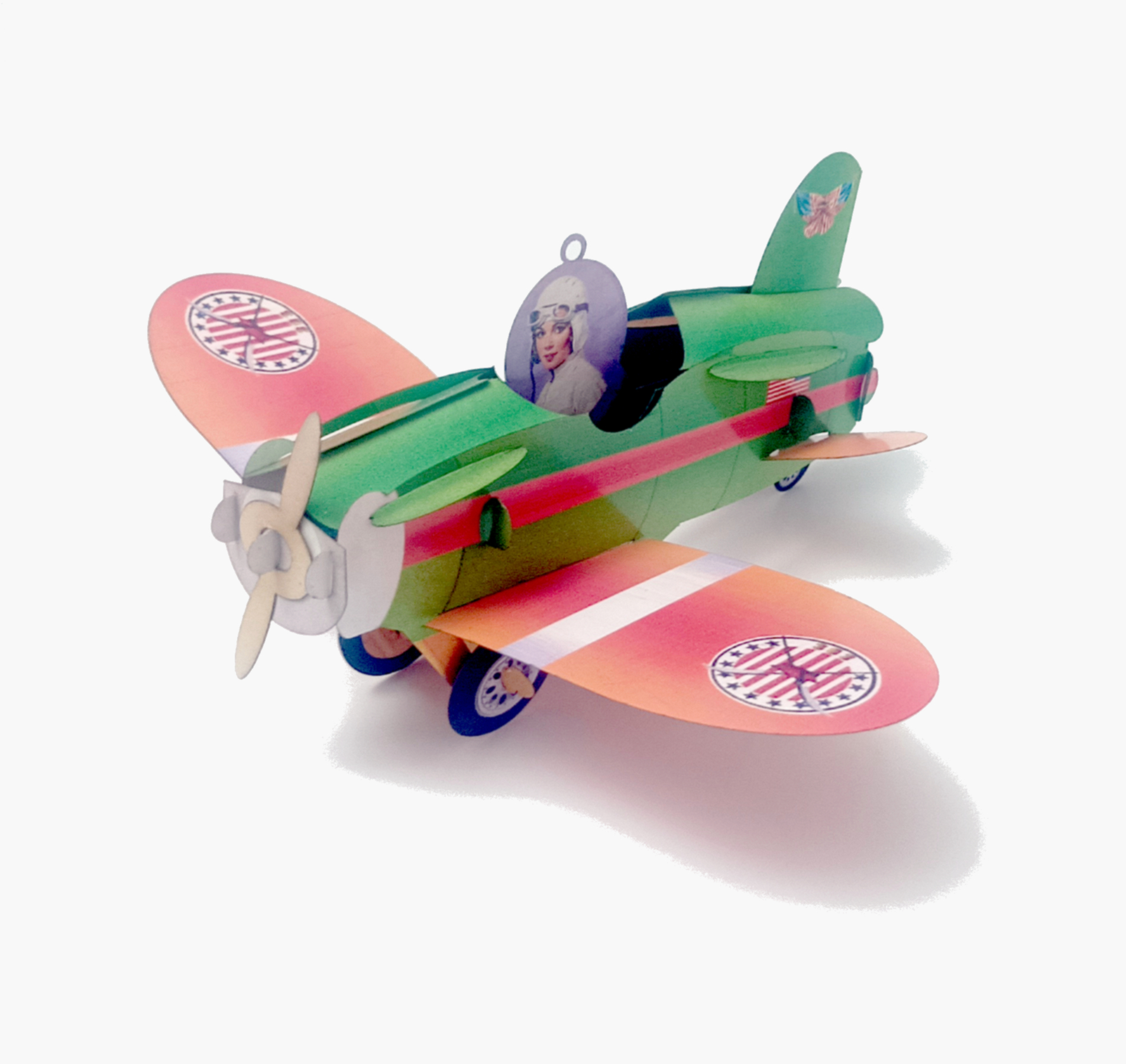 Amelia Earhart Airplane, Pop-up greeting card. No 45 - Image 4