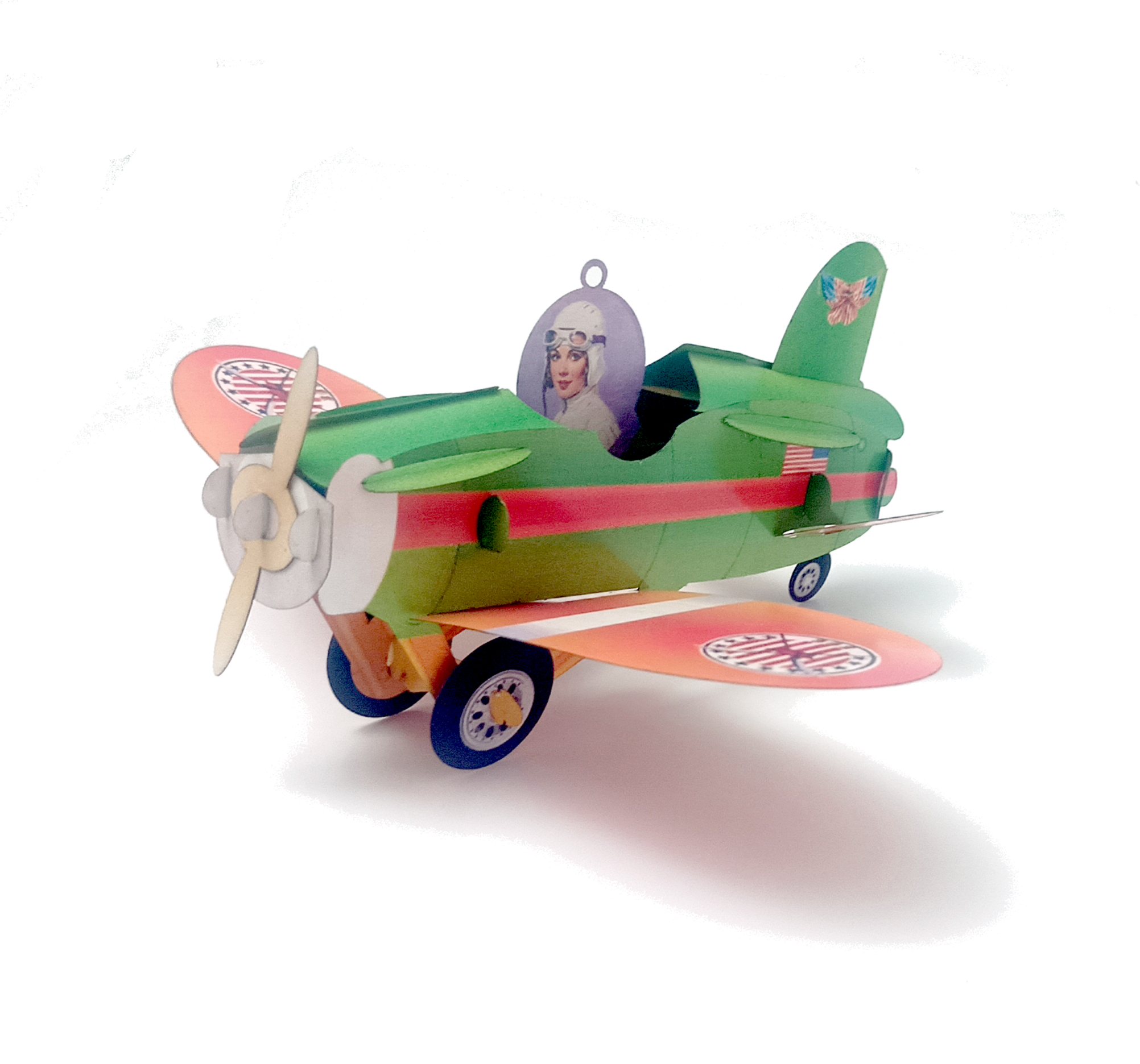 Amelia Earhart Airplane, Pop-up greeting card. No 45 - Image 6