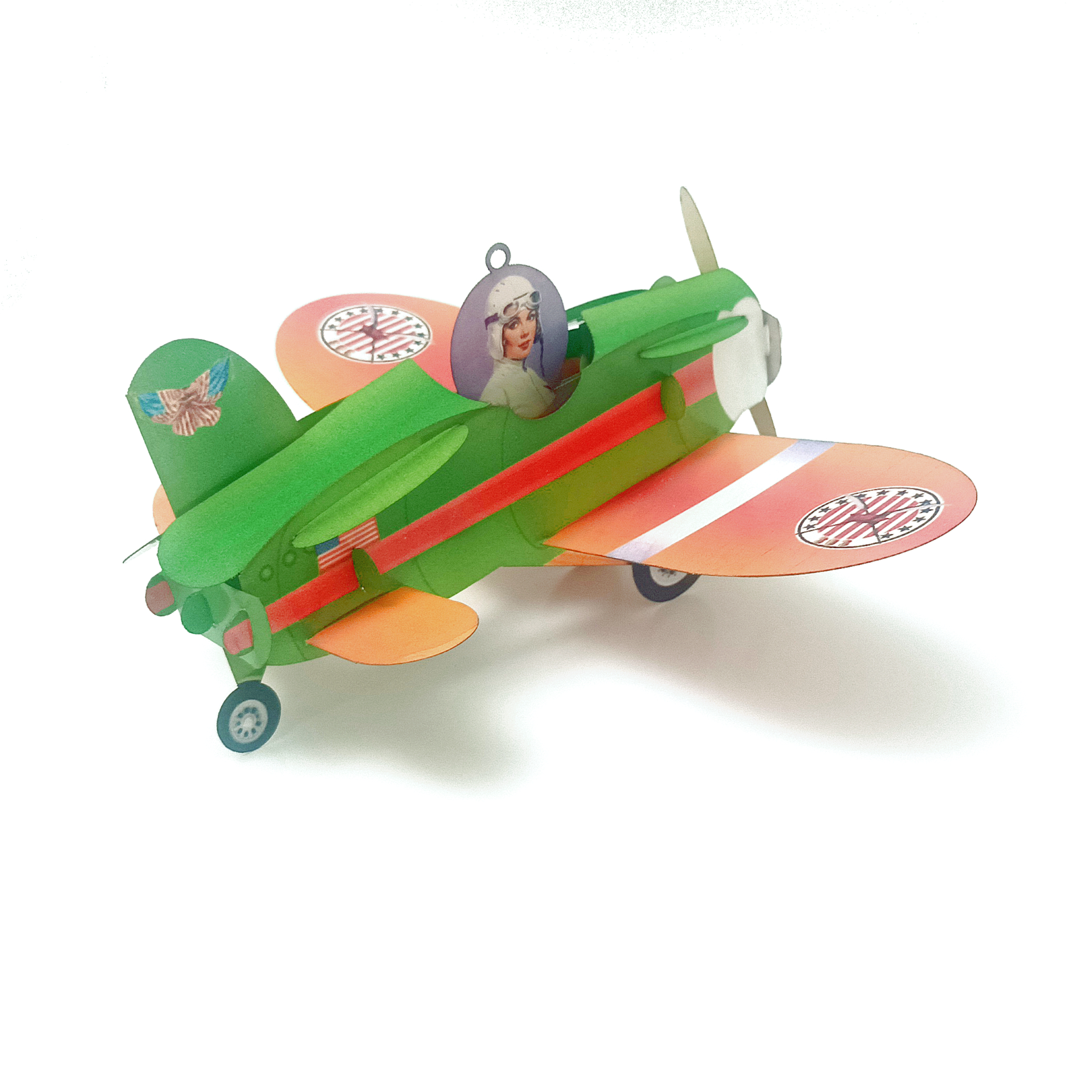 Amelia Earhart Airplane, Pop-up greeting card. No 45 - Image 10