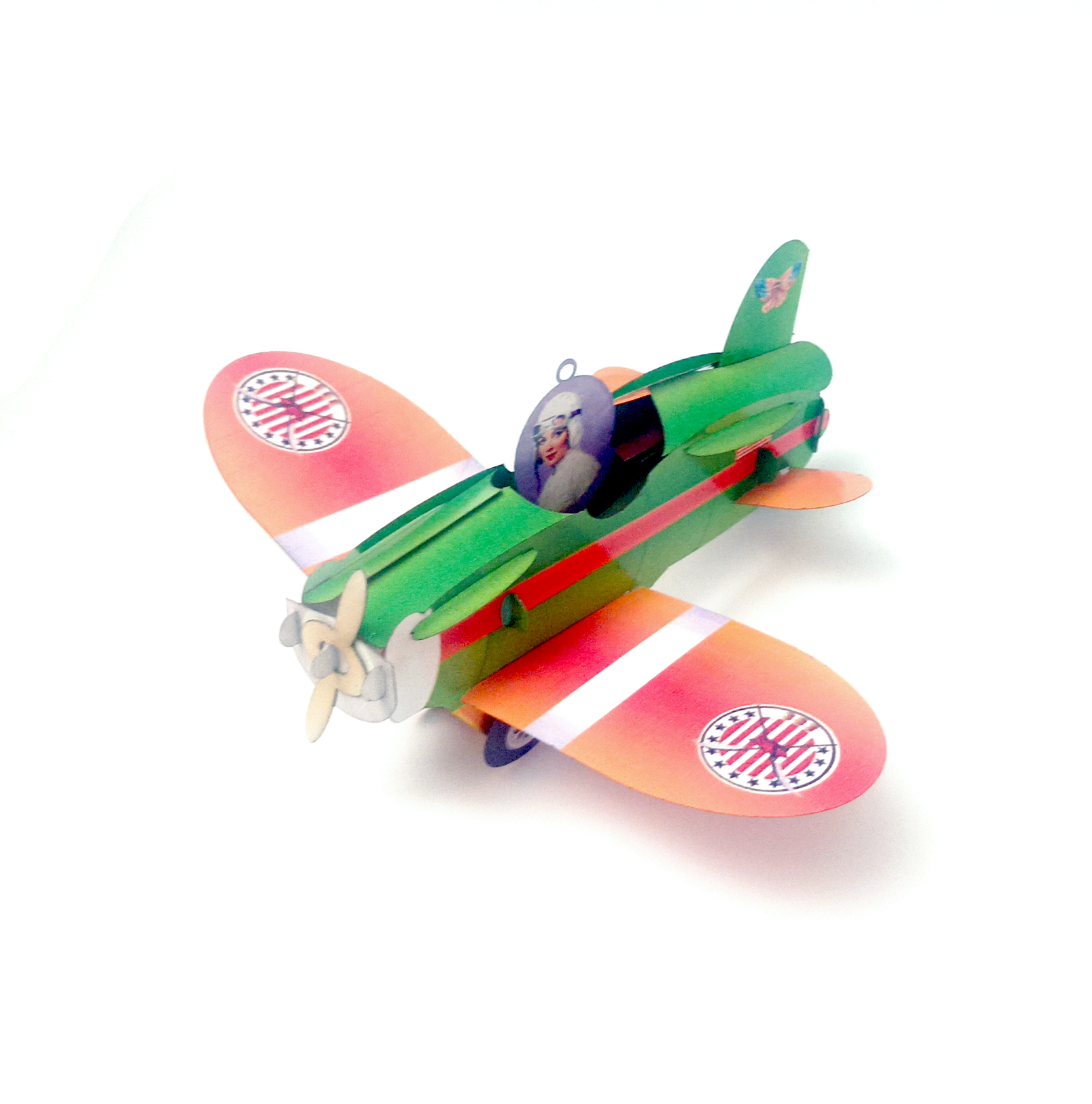 Amelia Earhart Airplane, Pop-up greeting card. No 45 - Image 3