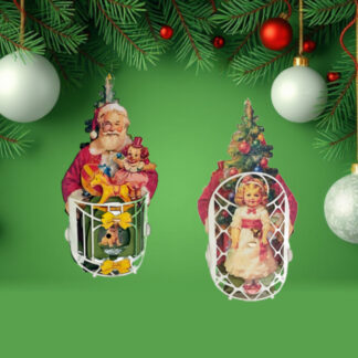 Santa's Gifts. Popup Christmas Ornament No. 86