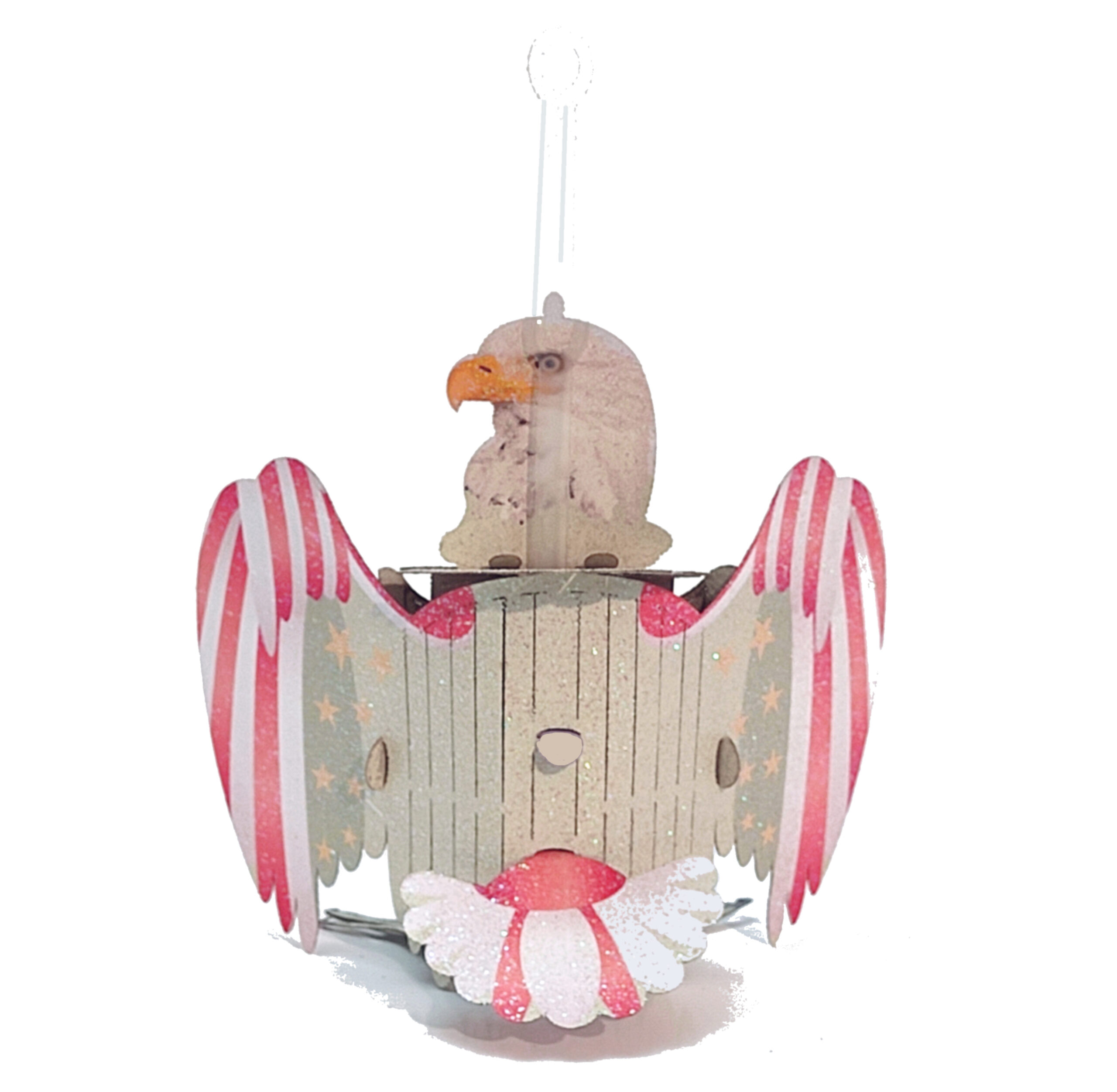 The White Eagle Christmas Ornament. Popup greeting card No. 41A - Image 6