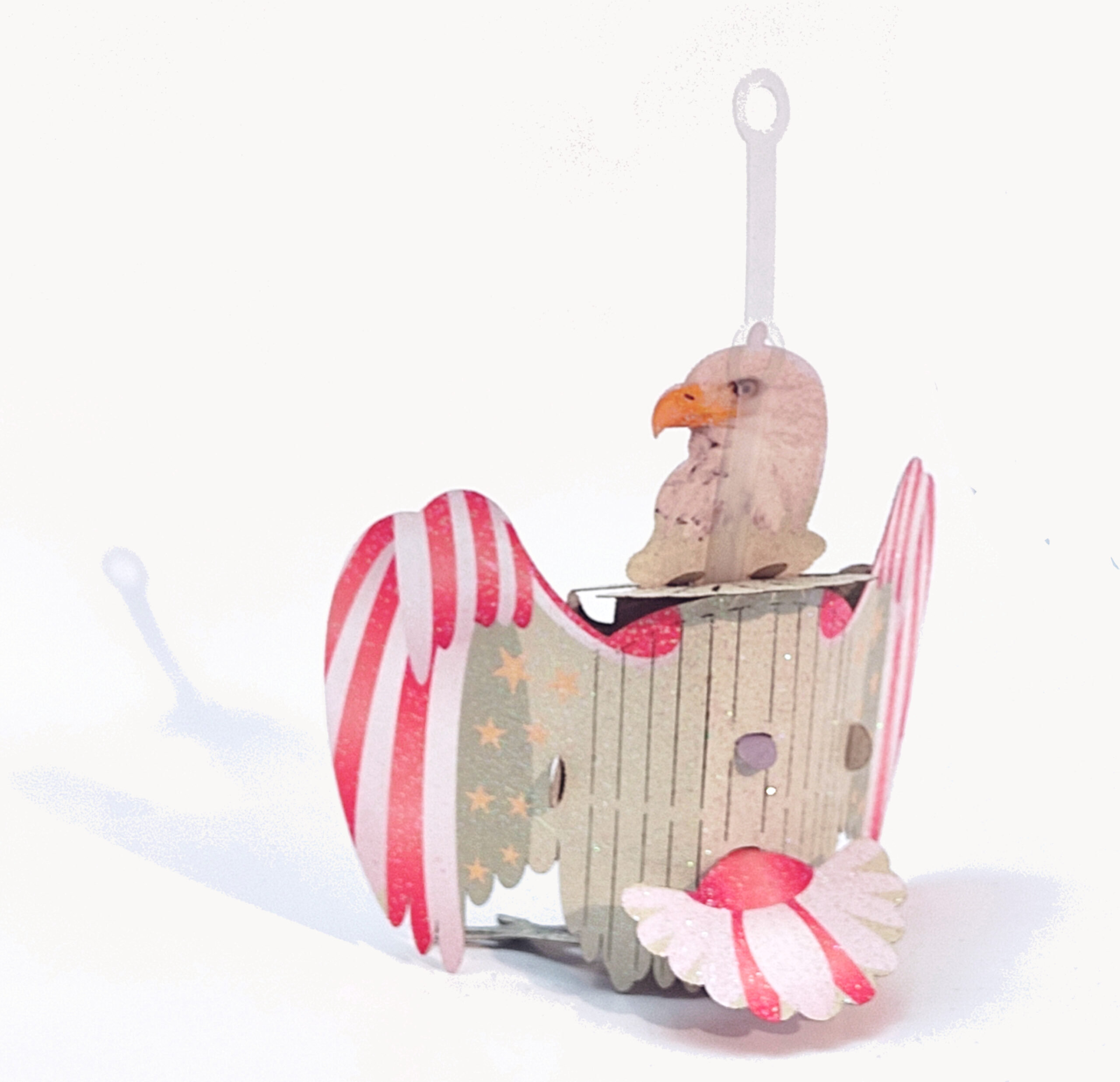 The White Eagle Christmas Ornament. Popup greeting card No. 41A - Image 5