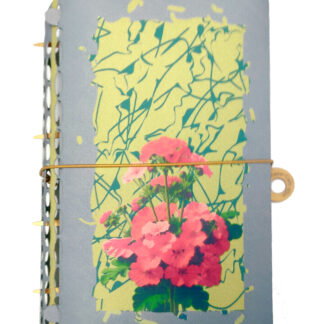 B6 Ringless Binder for Personal size refills know as Filofax Personal Design with flowers #203