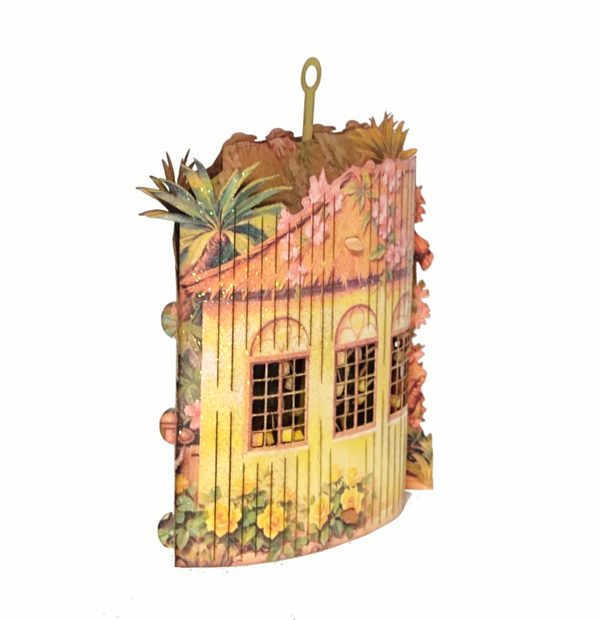 #83 Traditional Christmas Cretche 3d paper ornament (3)