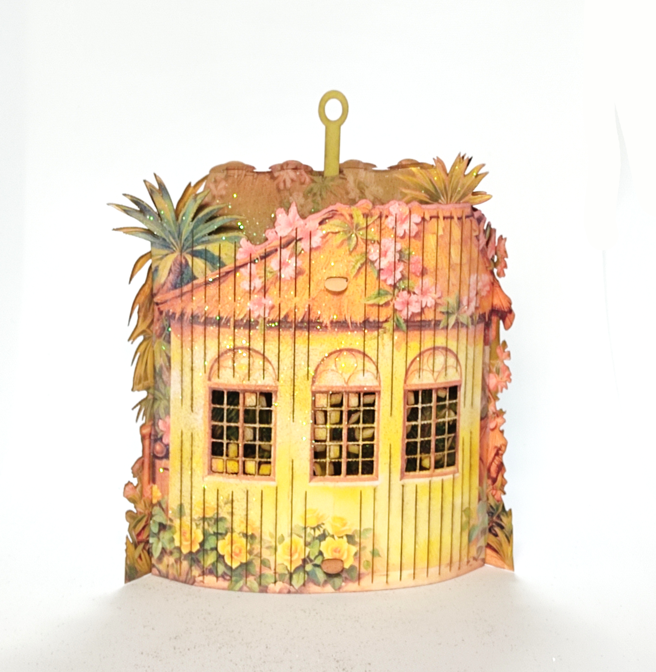 #83 Traditional Christmas Cretche 3d paper ornament (4)